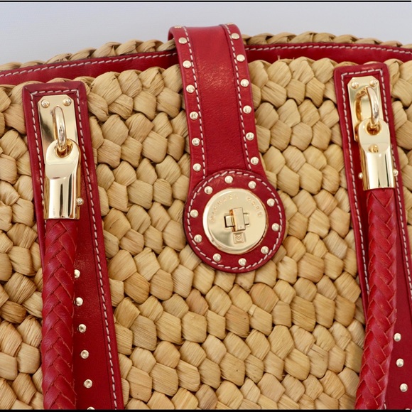 Michael Kors Santorini Large Straw Tote - Picture 6 of 8